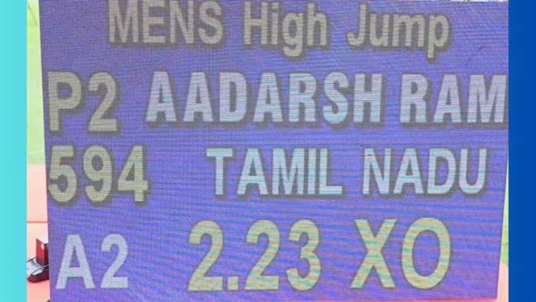 Aadarsh Ram Flies High With New Personal Best In Bengaluru