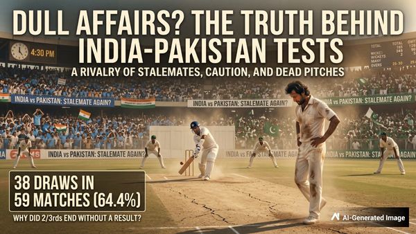 India-Pakistan Test Paradox: 38 Draws in 59 Matches
