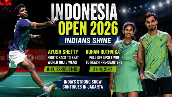 Indonesia Open 2026: Ayush Shetty Stuns World No.15 Weng Hong Yang; Rohan-Ruthvika March Into Pre-Quarterfinals