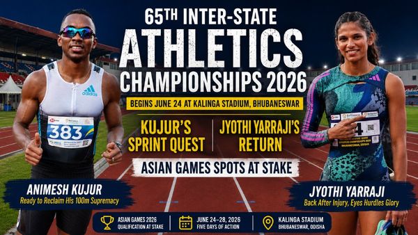 Inter-State Athletics Championships 2026: Kujur's Sprint Ambitions and Jyothi Yarraji's Return Headline Asian Games Qualifier in Bhubaneswar