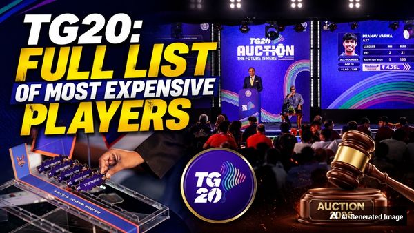 TG20 Auction 2026: Full List of Most Expensive Players Sold