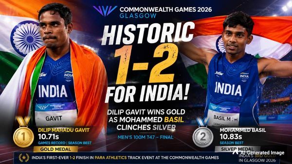 CWG 2026: Dilip Gavit Clinches Para Athletics Gold; India Finish 1-2 in 100m T47