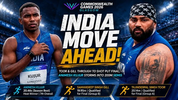 CWG 2026: Toor, Gill Ease Into Shot Put Final as Kujur Wins 200m Heat