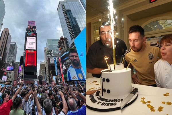 Lionel Messi 37th Birthday Bash Takes Over Times Square; Fans & Team Celebrate Together