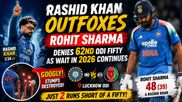 IND vs AFG: Rashid Khan's Magic Ends Rohit Sharma's Charge as Hitman's Wait for ODI Fifty Continues
