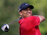 Woods Shrugs Off Hot Dog Flinging Fan