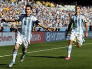 Argentina Scrape Through Against Iran Messi Scores