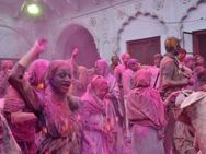 Holi Revellers Caught Between Rang Barse And Run Barse