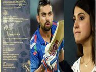 Virat Kohli Anushka Sharma Wedding Cricket Bollywood Social Media