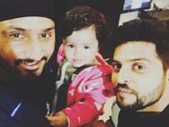 Pics Suresh Raina Harbhajan Singh Selfie With Ms Dhoni Ziva Ranchi
