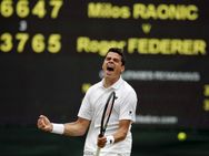 Wimbledon Milos Raonic Stuns Roger Federer Enter Final
