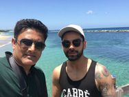 India Tour West Indies Virat Kohli Co Visit Island Enjoy Session Pics