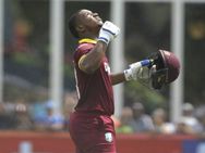 st T20i Evin Lewis Hits 5 Sixes A Row Off Stuart Binny