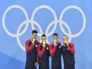 Rio Olympics 2016 Michael Phelps Wins 23rd Gold Medal As Usa Win 4x
