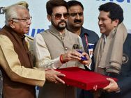 India S Test Captains Felicitated Before Start 500th Test