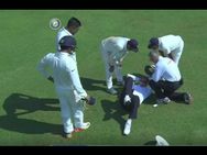 India Vs England 4th Test Umpire Paul Reiffel Hit The Head Taken To Hospital
