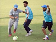 Photos Ms Dhoni Yuvraj Singh Practice Ahead Warm Up Match Against England