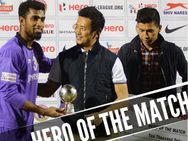 Rehenesh Cherishes Collecting The Man The Match Award From Hero Bhaichung