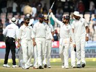 Photos Unbeaten India Thump Bangladesh 208 Runs One Off Test Hyderabad