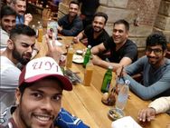 Champions Trophy Team India Dine After Win Against New Zealand Warm Up Match