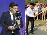 Diego Maradona Excited Meet Sourav Ganguly