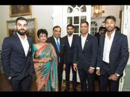 Champions Trophy 2017 Team India Attends Reception At Indian High Commission