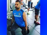 India Vs West Indies Shikhar Dhawan Trains At Gym With Hardik Pandya Virat Kohli