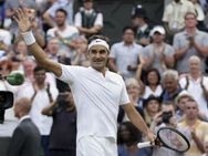 Roger Federer Steps Into Wimbledon Land The Giants
