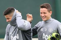 Rojo Returns Manchester United Training