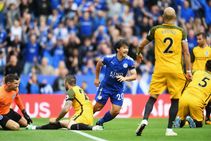 Leicester City 2 Brighton And Hove Albion 0 Okazaki Maguire Comfortable Win