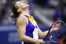 Simona Halep Laments Serving Woes Sharapova Defeat Us Openi