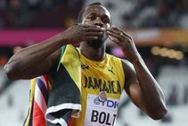Usain Bolt Reaction Mens 100m Final London Iaaf World Championships