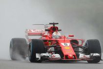 Ferrari Malaysia Grand Prix Practice Romain Grosjean Sebastian Vettel
