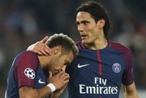 Neymar Cavani Row Normal Marquinhos