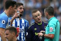 Brighton And Hove Albion 1 Everton 1 Late Rooney Penalty Fails To Paper Over Visitors Woeful Show