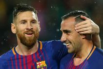 Alcacer Steals The Show Messi S Landmark Game