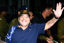 Diego Maradona Arrives Kolkata Sans Fan Frenzy