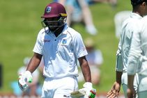 Ambris Creates Unwanted Test History After Hit Wicket On Debut