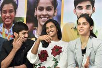 Srikanth Sindhu Saina Lead India S Charge