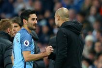 Gundogan Four Trophies Guardiola Quadruple