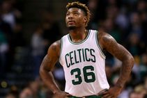 Celtics Guard Smart Hurt Taking Swipe At Picture Frame