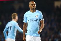 Premier League Fernandinho Of Manchester City S Trip Arsenal