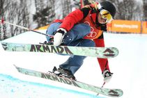 Winter Olympics 2018 Swaney Competes In Halfpipe With No Tricks