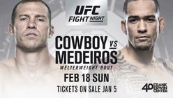 Ufc Fight Night 126 Cowboy Vs Medeiros Fight Card Schedule