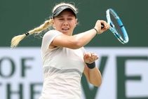 Teenager Amanda Anisimova Face Garbine Muguruza Miami Open