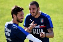 Davide Astori Leonardo Bonucci Fiorentina Ac Milan Italy