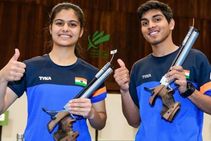 Junior Shooting World Cup Bhaker Anmol Wins Air Pistol Mixed Gold