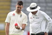 James Anderson Unhappy Pink Ball New Zealand England Day Night Test