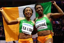 Ahoure Makes History With 60m Gold Echevarria Wins Long Jump