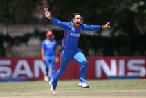 World Cup Qualifier West Indies Afghanistan Khan 100 Wickets